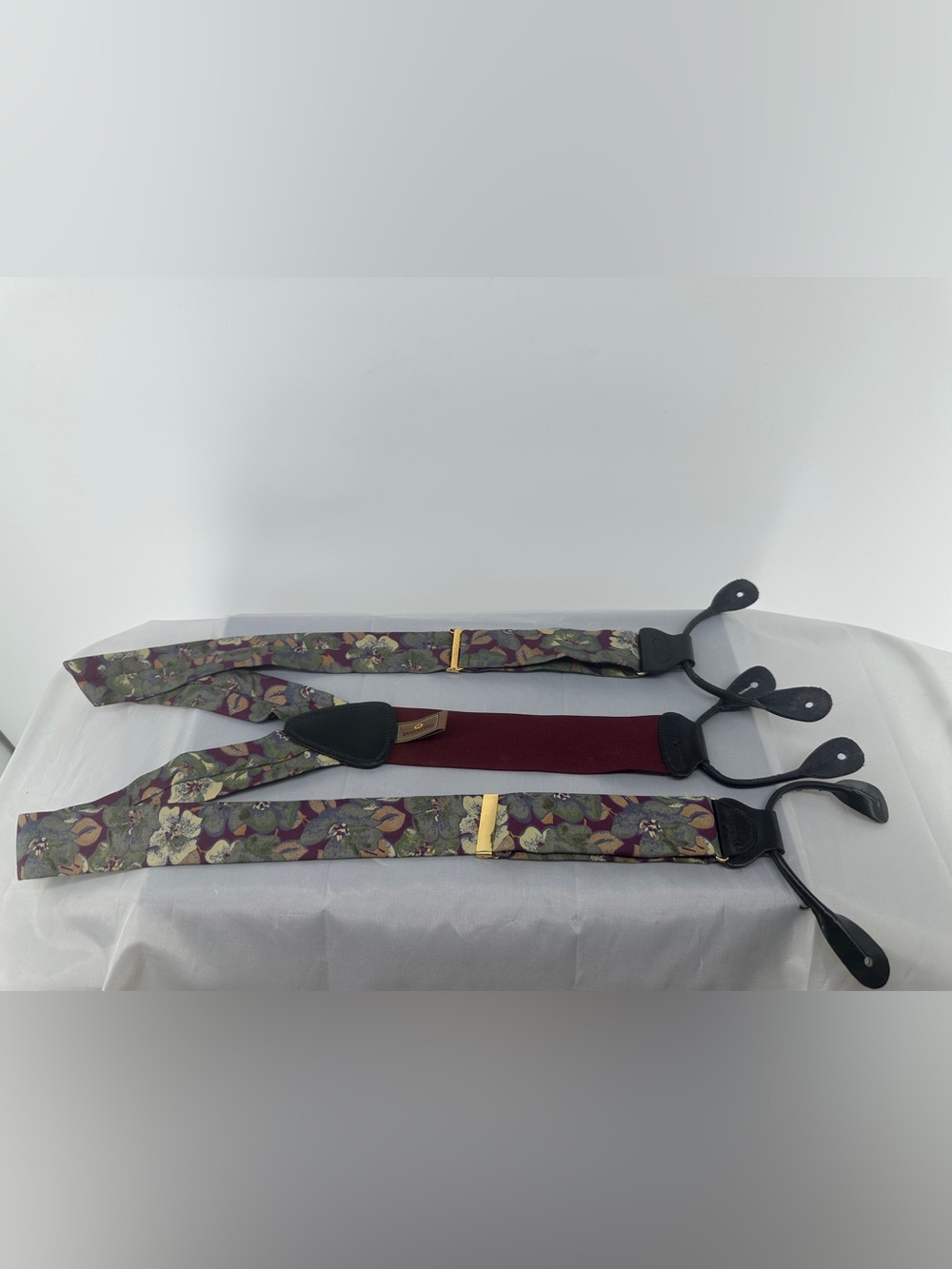 Men's Floral Pattern Suspenders Trafalgar